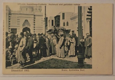 AK Düsseldorf Ausstellung Kairo 1902 Arab Village Cairo Kolonial Exhibition