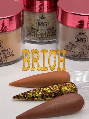Mary Galarza Acrylic System Acrylic Powder Glitter Color Powder BRICH