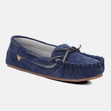Lamo Womens Selena Moccasin Navy