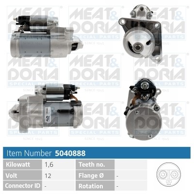 Meat & Doria Anlasser Starter 1.6 Kw FüR Mini Mini Countryman One Cooper BMW 2-image