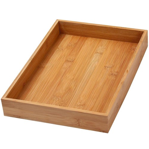 Bambus Schubladen Organizer Aufbewahrungsbox für Küchenschublade, Trödelschublade, Büro, ... - Bild 1 von 7