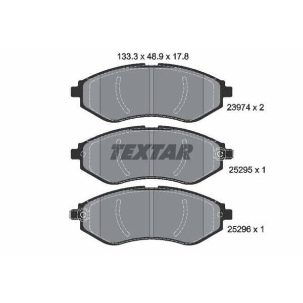 Textar BremsbeläGe Vorne FüR Chevrolet Aveo/Kalos SchräGheck Daewoo-image
