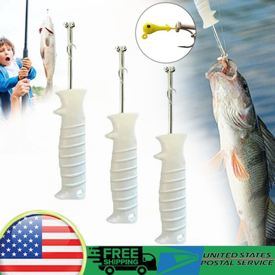 #ad 3x Quick Release Fish Hook Extractor Fish Hook Remover Fishing Hook Removal Tool $18.99