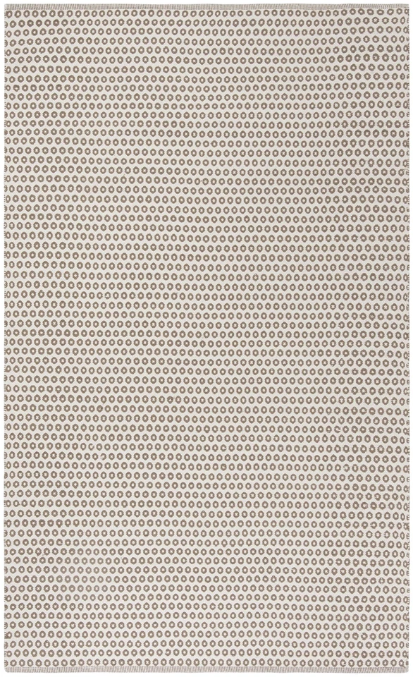 Alfombra Colección Montauk - 5' x 8', Taupe y Marfil, Algodón Hecho a Mano, Ideal... Foto 3 de 4