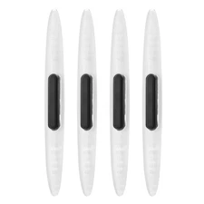 4pcs Car Door Edge Guards Anti-Collision Side Door Edge Protector Trim, White