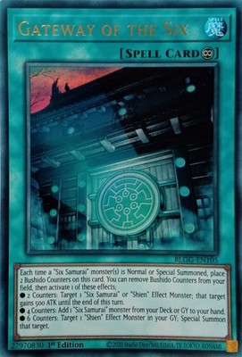 BLGG-DE105 TOR DER SECHS ULTRA RARE 1.AUFLAGE YuGiOh KARTE
