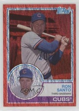 2021 Topps Archives 1983 Topps Red Hot Foil 24/50 Ron Santo #153 HOF 1y2