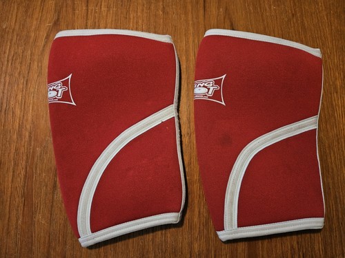 Sling Shot Knee Sleeves by Mark Bell - neoprene supports slingshot - Size Large - Picture 1 of 4