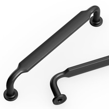 10 Pack 5'' 128mm Matte Black Cabinet Handles Kitchen Black Pulls for Cabine...
