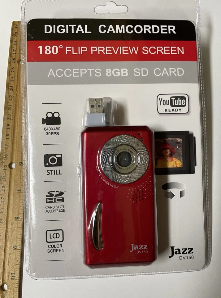 Jazz DV150 Digital Camcorder 2009 Video Recorder Camcorder USB Flip Screen - Image 2 of 4