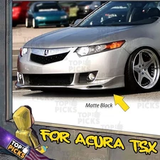 Fits 09-10 Acura TSX Cu1 JDM Type S Style Front Bumper Chin Lip Spoiler Body Kit