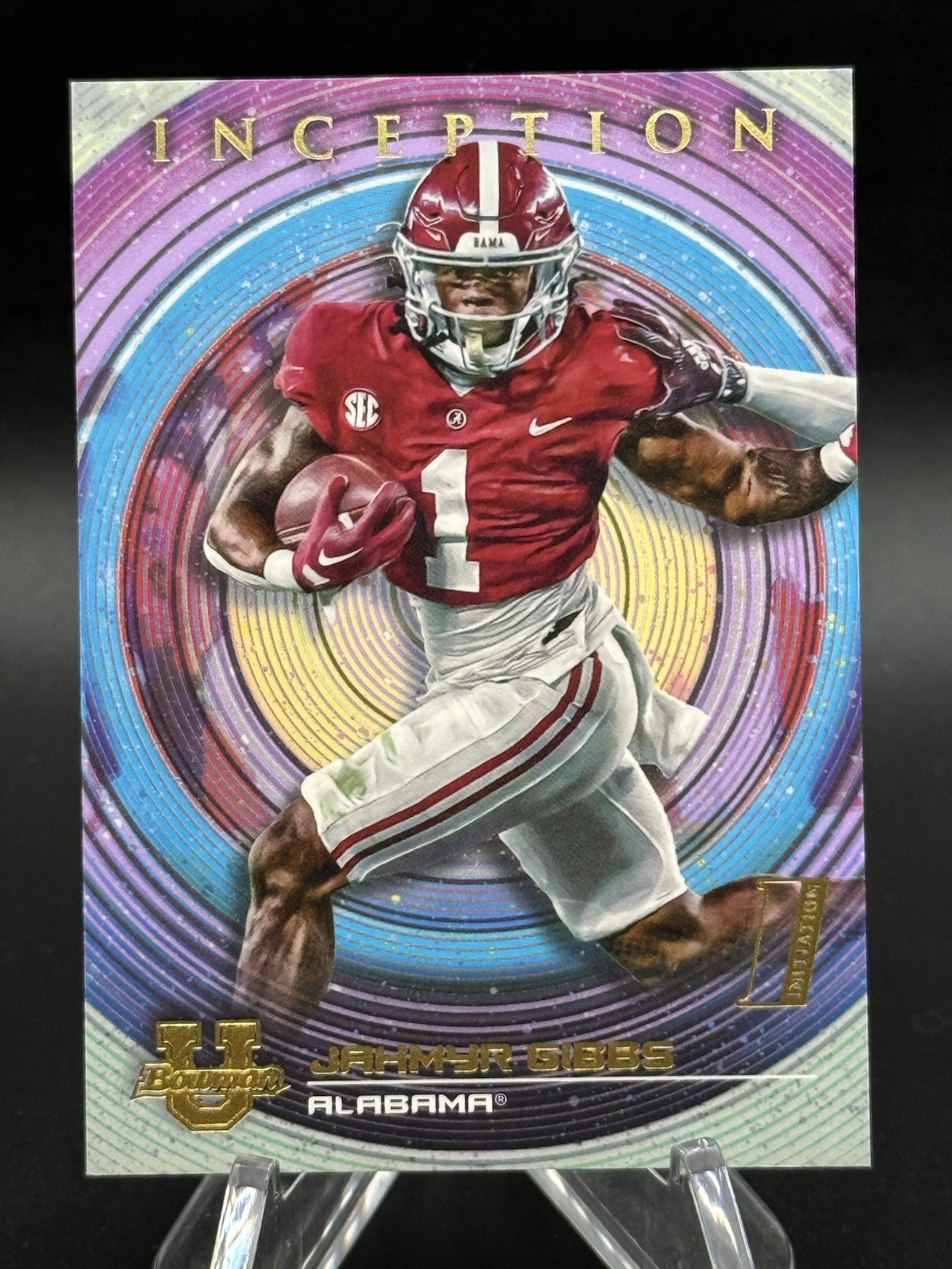 Jahmyr Gibbs, 2022-23 Bowman Inception U, Alabama, Base card #7