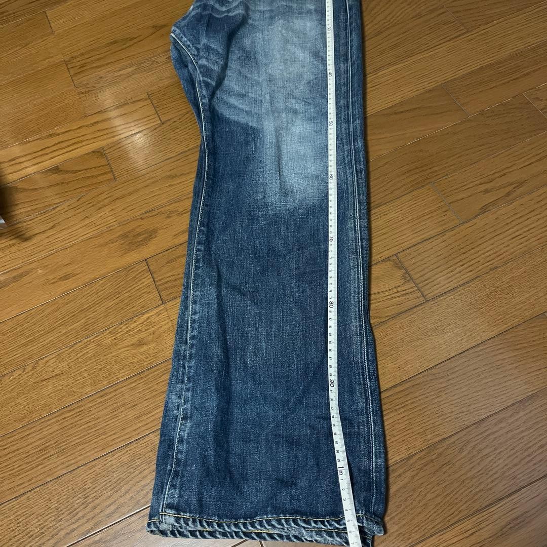 A Bathing Ape Flared Logo Denim Pants Jeans Blue Size L Waist 92cm thumbnail 11