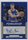 2024 Prizm Draft Picks Penmanship Blue 20/149 Baylor Scheierman Rookie Auto RC