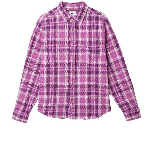 Women Obey Shirt Lilac Cotton L