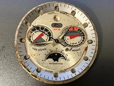 Rip Curl Classic Tide ATS Moonphase Swiss Made Watch Movement AS-IS Parts/Repair
