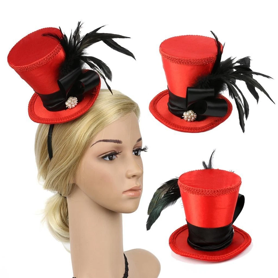 Chapéu de festa de casamento Heradband anos 20 fascinador peça para cabeça - Imagem 2 de 4