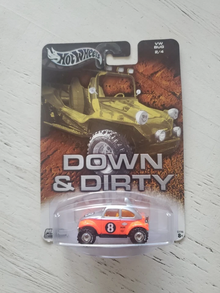 Hot Wheels Down & Dirty Series 2/4 Edición Limitada NUEVO VW Bug Lote de 2 Foto 4 de 4