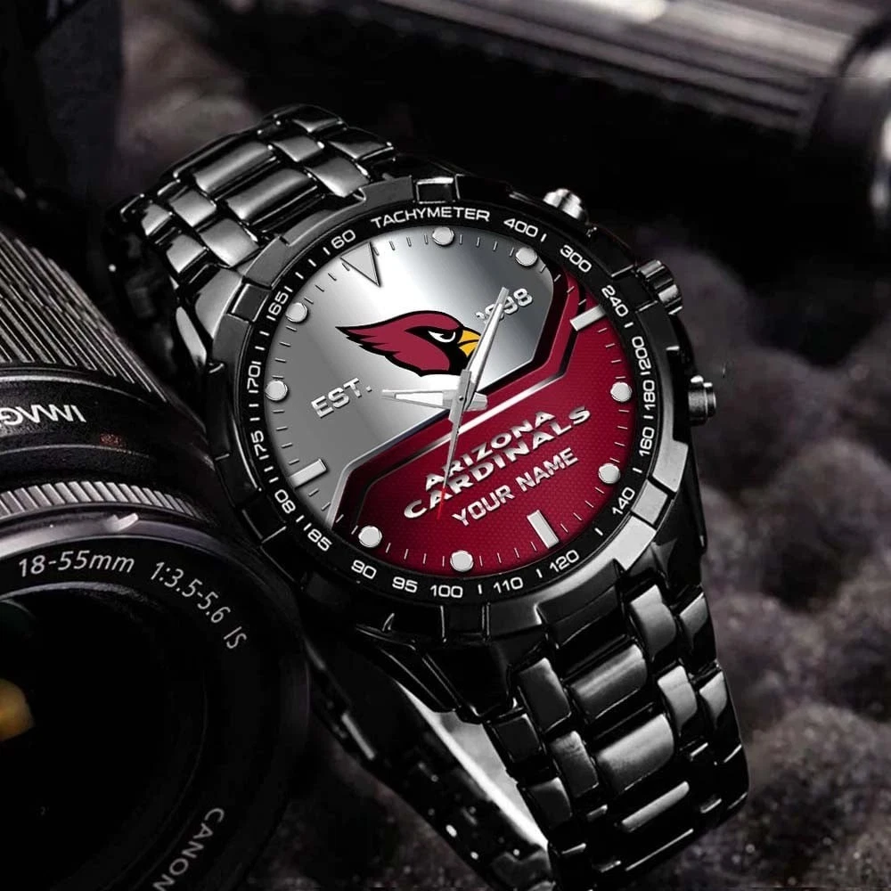 Personalized Arizonna Football Cardinalss Team Alloy Men Quartz Watch Gift