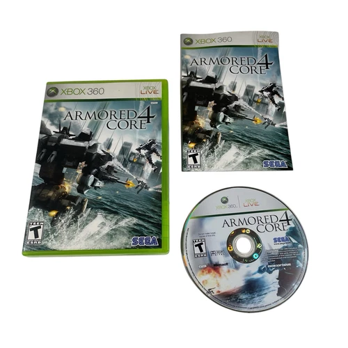 Xbox 360 Armored Core 4 Sega Rated Teen With Manual Microsoft Preowned