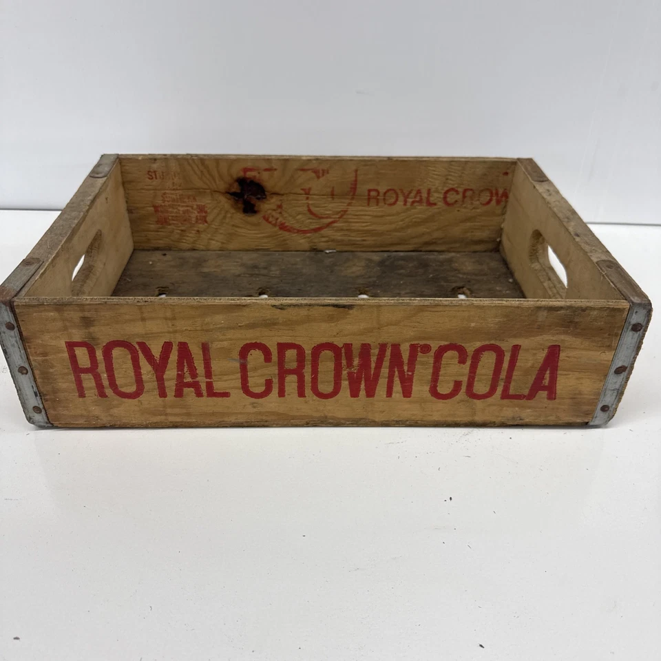 Vintage Royal Crown Cola Wooden Crate RC Cola Lansing Mich. - Image 4 of 4