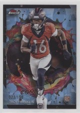 2024 Topps Finest Rare Sky Blue Refractor 23/150 Troy Franklin #272 0p92