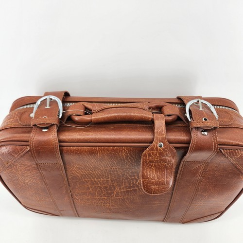 Vintage Browning Leather Briefcase Attache Case Brown Locking Travel Bag w/ Keys - Bild 3 von 17