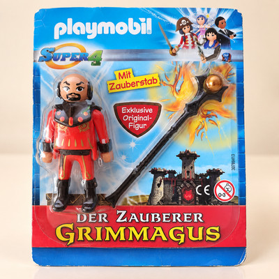 Playmobil Super 4 Grimagus Zauberer Exklusive Original-Figur mit Zauberstab