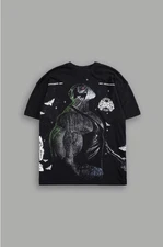 Civil Regime Bane Side By Side Unisex Premium Oversized Tee Black- Medium