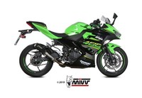 Mivv MK3 Auspuff EndschalldäMpfer Inox Nero FüR Kawasaki Z400 2019-2021