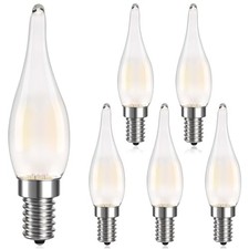 Non-Dimmable E12 Candelabra LED Light Bulbs Frosted 25 Watt Equivalent 3W,Type