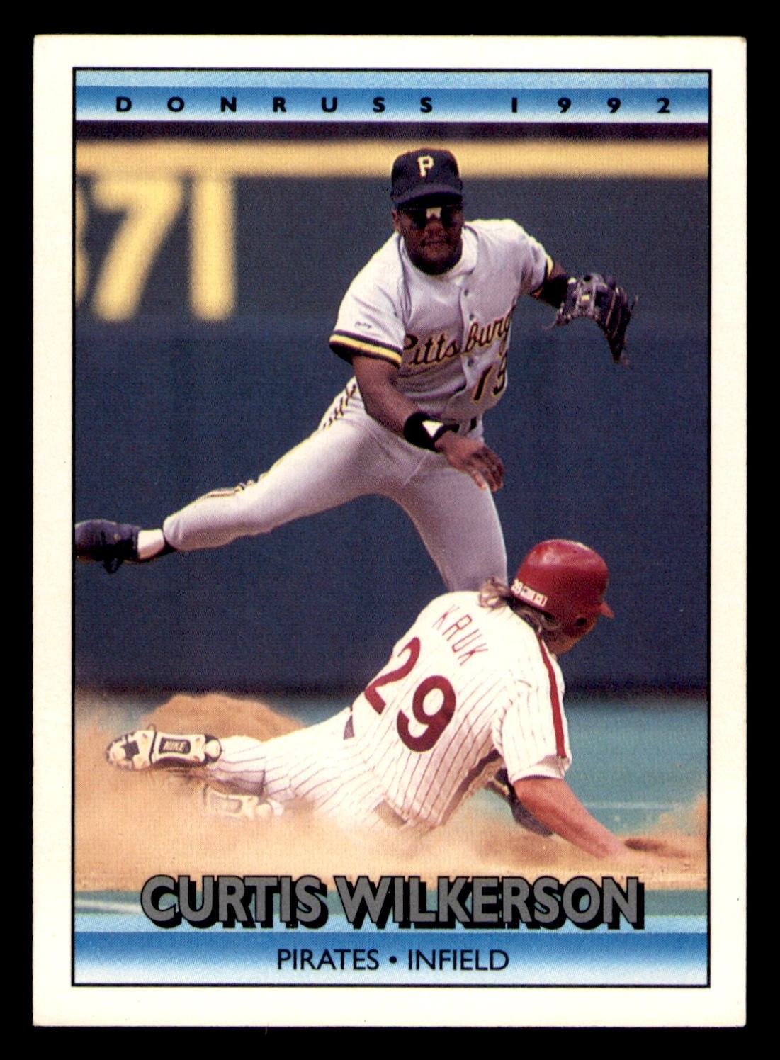 1992 Donruss #489 Curtis Wilkerson Pirates