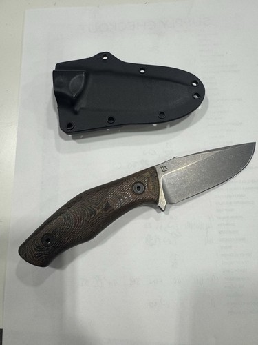 Nathan Carothers – Rare EDC3 – Delta 3V – Rag Micarta - Picture 3 of 5