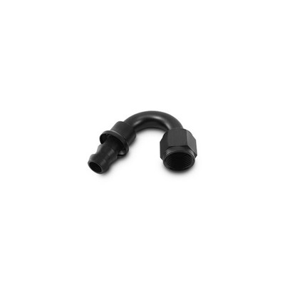 Vibrant Fitting 22506; Push-On Hose End Black -06AN 150 deg