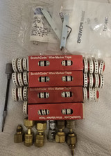4 Boxes of Wire Marker Tape W/ Many other Loose rolls + Accessories LOW PRICE