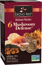 Organic Mushroom Tea Blend with Lion's Mane Chaga Reishi for Wellness Support
