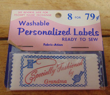Vtg Washable SPECIALLY FASHIONED BY GRANDMA 8...