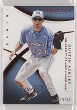 2015 Panini Immaculate Collegiate Red 19/25 Dustin Ackley #39 1p5