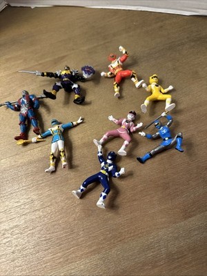 Power Rangers lot Of 8 Plastic 3  Tall 1994 And 2005