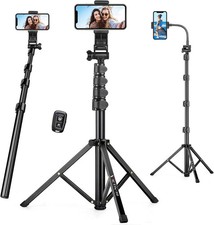 74" Flexible Phone Tripod Tall Cell Phone Tripod with Adjustable Gooseneck ...
