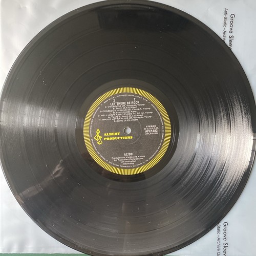 AC/DC Let There Be Rock Vinyl LP Record Alberts Aussie Press Black Label - Bild 6 von 7