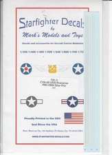 STARFIGHTER DECALS 1/700-21 CVN-65 USS Enterprise 1982-2004 Ship only