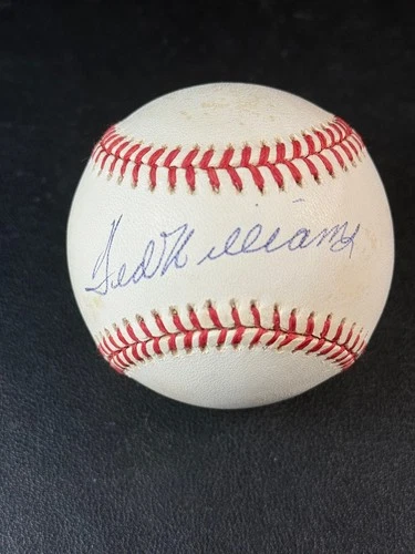 TED WILLIAMS SIGNED OFFICIAL AMERICAN LEAGUE BASEBALL PSA LETTER LOA CERT AUTO