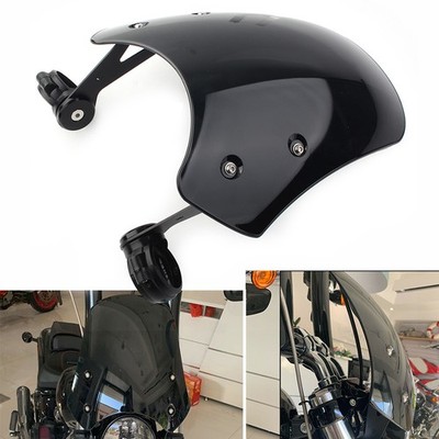 ABS Motorcycle Windscreen Windshield FIT FOR Harley Dyna Softail Black
