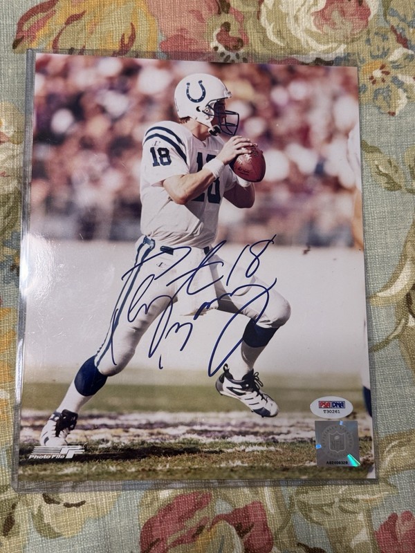 Peyton Manning Signed 5x7 Photo Indianapolis Colts Autographed PSA/DNA COA