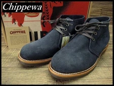 Chippewa 50s reproduction suede chukka boots, navy, size 26.0 #120802