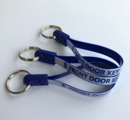Loop Keyrings - Home Pack of 10 Loops - Front Door, Back Door, Garage Key, Spare - Picture 2 of 6