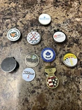 Golf markers hat clips random lot titleist Florida courses