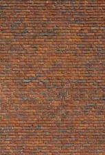 16 SHEETS EMBOSSED TEXTURED BRICK wall paper 20x28cm SCALE 1/24 G LANDSCAPE