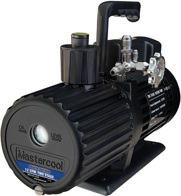 Mastercool 90612-2V-110-BL Black Series 12 CFM Two Stage Vacuum Pump 